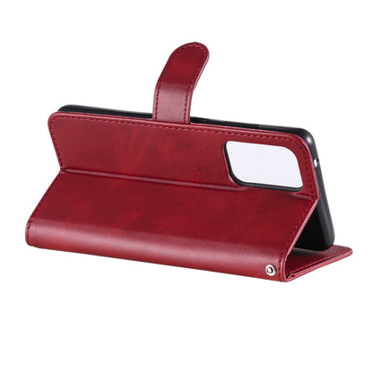 For Samsung Galaxy A52 5G/4G Fashion Calf Texture Zipper Horizontal Flip Leather Case with Stand & Card Slots & Wallet Function(Red) by buy2fix