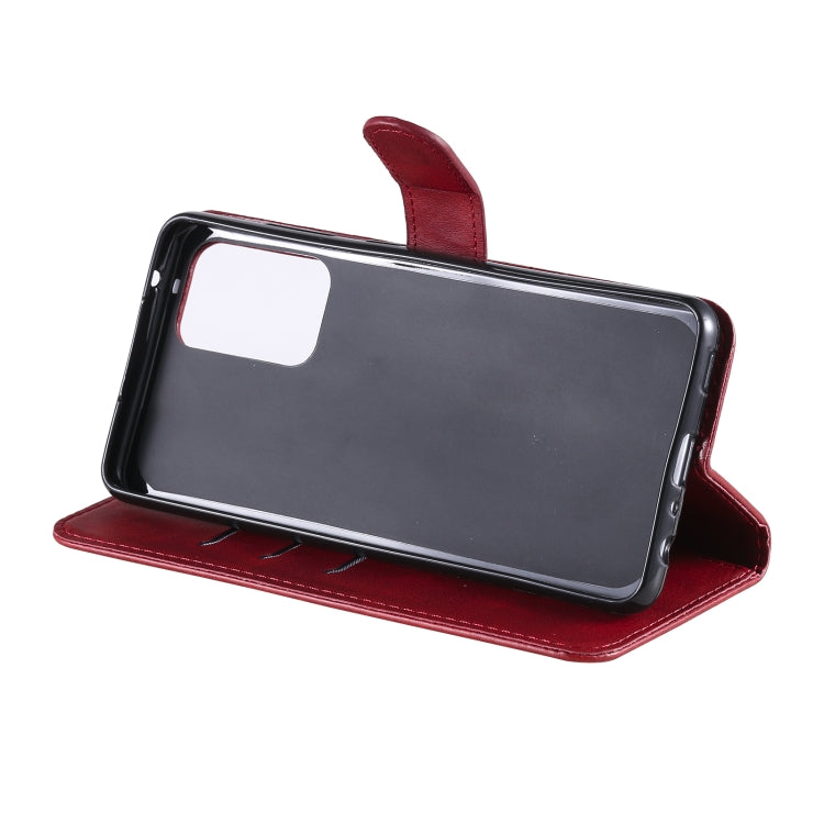 For Samsung Galaxy A52 5G/4G Fashion Calf Texture Zipper Horizontal Flip Leather Case with Stand & Card Slots & Wallet Function(Red) by buy2fix