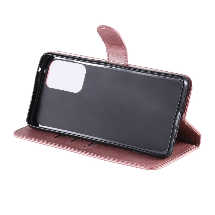 For Samsung Galaxy A52 5G/4G Fashion Calf Texture Zipper Horizontal Flip Leather Case with Stand & Card Slots & Wallet Function(Rose Gold) by buy2fix