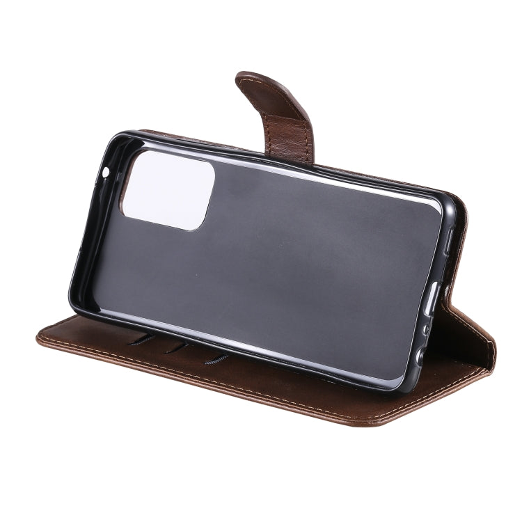 For Samsung Galaxy A52 5G/4G Fashion Calf Texture Zipper Horizontal Flip Leather Case with Stand & Card Slots & Wallet Function(Brown) by buy2fix