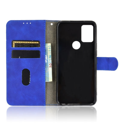 For UMIDIGI A9 Pro Solid Color Skin Feel Magnetic Buckle Horizontal Flip Calf Texture PU Leather Case with Holder & Card Slots & Wallet(Blue) - More Brand by buy2fix | Online Shopping UK | buy2fix