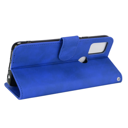 For UMIDIGI A9 Pro Solid Color Skin Feel Magnetic Buckle Horizontal Flip Calf Texture PU Leather Case with Holder & Card Slots & Wallet(Blue) - More Brand by buy2fix | Online Shopping UK | buy2fix