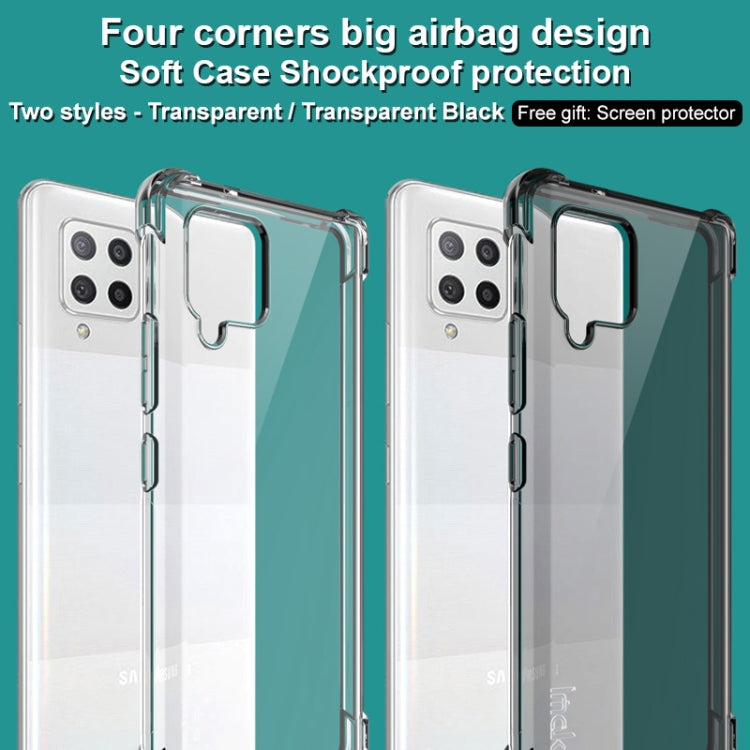 For Samsung Galaxy A42 5G IMAK All-inclusive Shockproof Airbag TPU Case with Screen Protector(Transparent) by imak