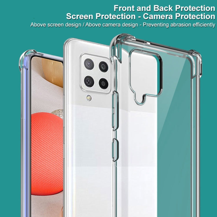 For Samsung Galaxy A42 5G IMAK All-inclusive Shockproof Airbag TPU Case with Screen Protector(Transparent) by imak