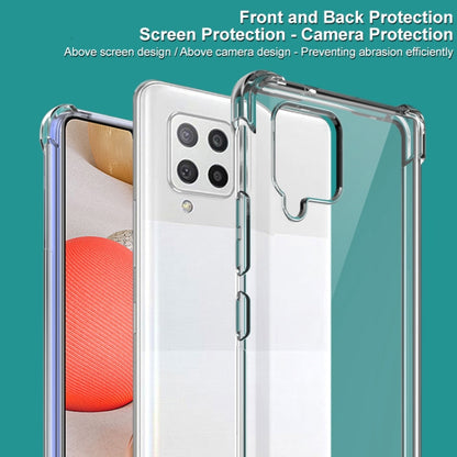 For Samsung Galaxy A42 5G IMAK All-inclusive Shockproof Airbag TPU Case with Screen Protector(Transparent) by imak