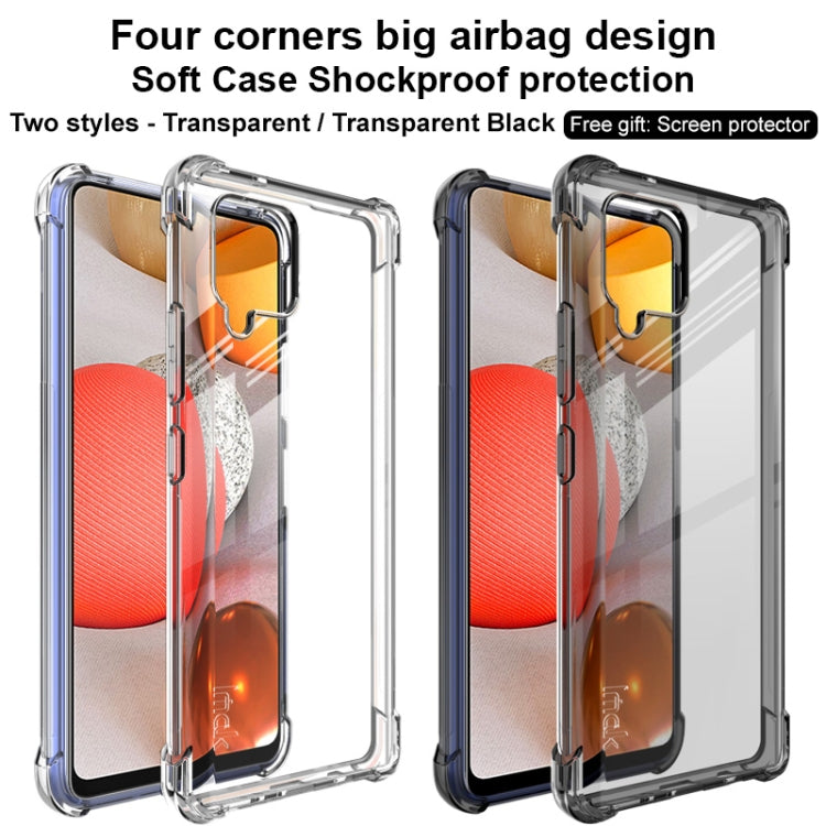 For Samsung Galaxy A42 5G IMAK All-inclusive Shockproof Airbag TPU Case with Screen Protector(Transparent) by imak