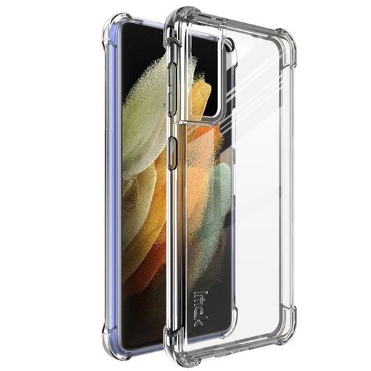 For Samsung Galaxy S21 5G IMAK All-inclusive Shockproof Airbag TPU Case with Screen Protector(Transparent) - Galaxy S21 5G Cases by imak | Online Shopping UK | buy2fix