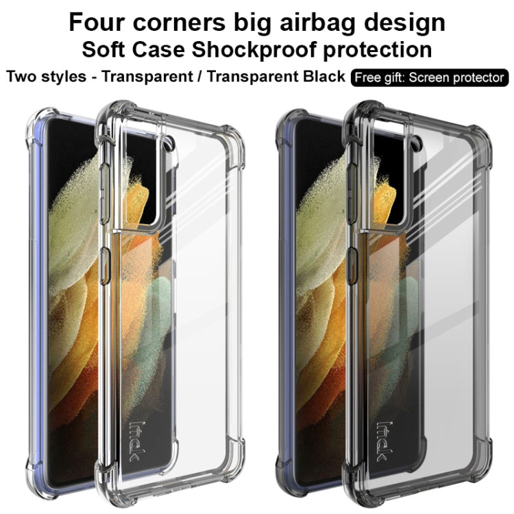 For Samsung Galaxy S21 5G IMAK All-inclusive Shockproof Airbag TPU Case with Screen Protector(Transparent) - Galaxy S21 5G Cases by imak | Online Shopping UK | buy2fix