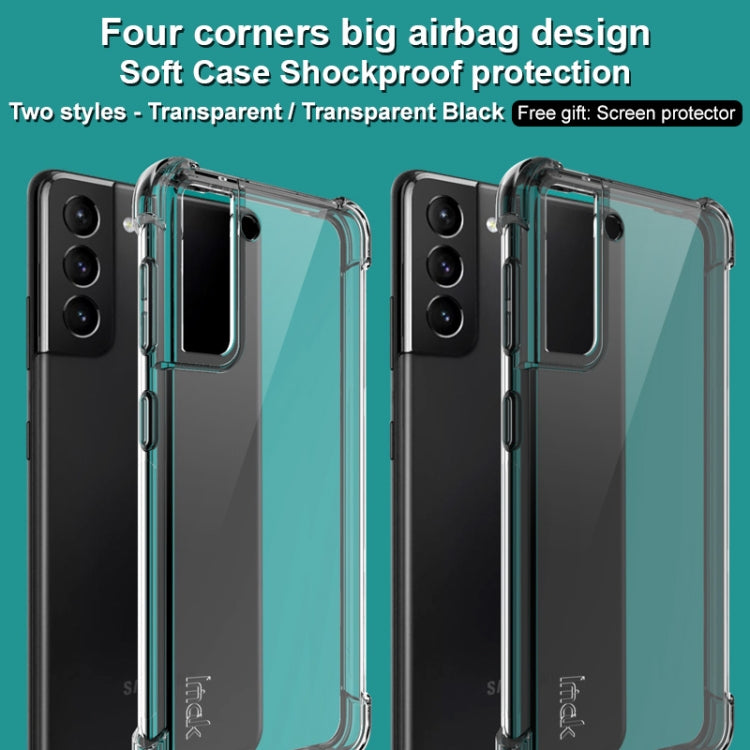 For Samsung Galaxy S21 Plus 5G IMAK All-inclusive Shockproof Airbag TPU Case with Screen Protector(Transparent) - Galaxy S21+ 5G Cases by imak | Online Shopping UK | buy2fix