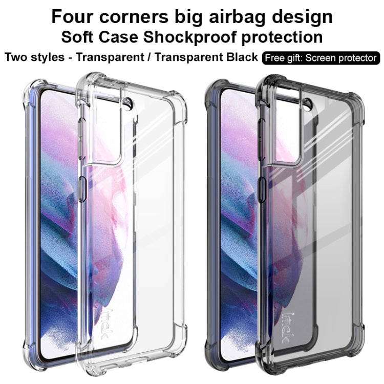 For Samsung Galaxy S21 Plus 5G IMAK All-inclusive Shockproof Airbag TPU Case with Screen Protector(Transparent) - Galaxy S21+ 5G Cases by imak | Online Shopping UK | buy2fix