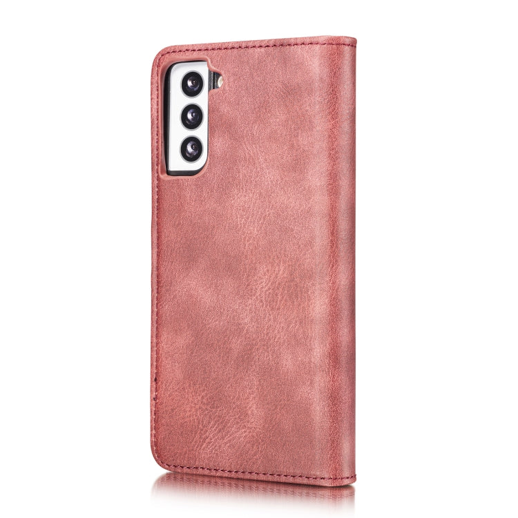 For Samsung Galaxy S21+ 5G DG.MING Crazy Horse Texture Flip Detachable Magnetic Leather Case with Holder & Card Slots & Wallet(Red) - Galaxy S21+ 5G Cases by DG.MING | Online Shopping UK | buy2fix