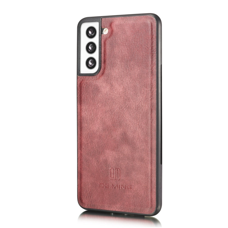 For Samsung Galaxy S21+ 5G DG.MING Crazy Horse Texture Flip Detachable Magnetic Leather Case with Holder & Card Slots & Wallet(Red) - Galaxy S21+ 5G Cases by DG.MING | Online Shopping UK | buy2fix