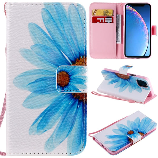 For iPhone 11 Pro Painted Pattern Horizontal Flip Leather Case, with Wallet & Holder & Card Slots & Lanyard(Sunflower) - iPhone 11 Pro Cases by buy2fix | Online Shopping UK | buy2fix