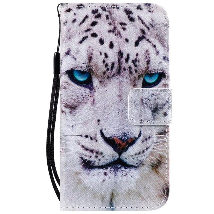 For iPhone 11 Pro Painted Pattern Horizontal Flip Leather Case, with Wallet & Holder & Card Slots & Lanyard(White Leopard) - iPhone 11 Pro Cases by buy2fix | Online Shopping UK | buy2fix