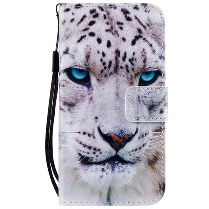 For iPhone 11 Pro Painted Pattern Horizontal Flip Leather Case, with Wallet & Holder & Card Slots & Lanyard(White Leopard) - iPhone 11 Pro Cases by buy2fix | Online Shopping UK | buy2fix