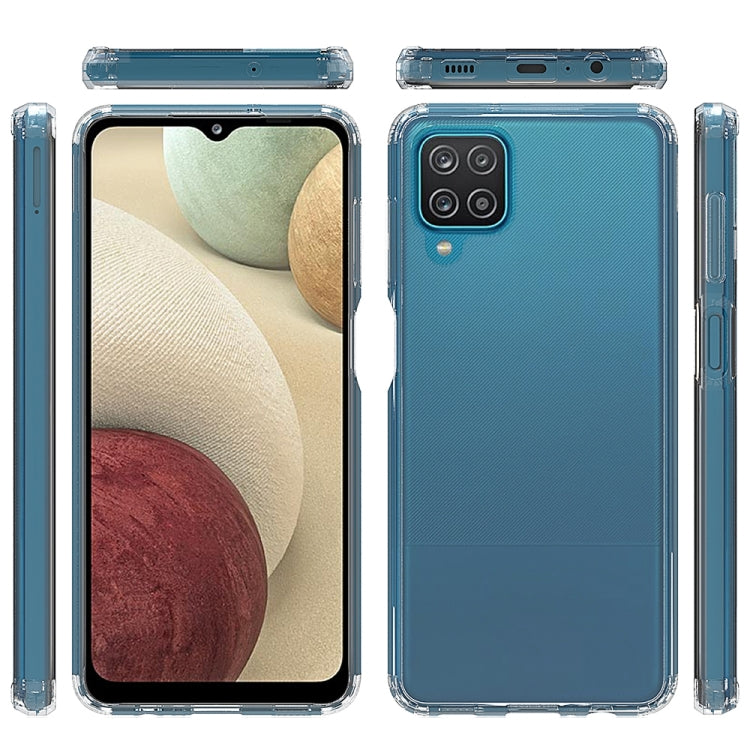 For Samsung Galaxy A12 Scratchproof TPU + Acrylic Protective Case(Transparent) by buy2fix