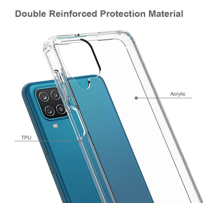 For Samsung Galaxy A12 Scratchproof TPU + Acrylic Protective Case(Transparent) by buy2fix