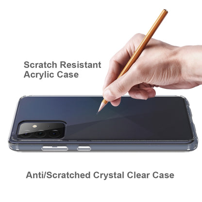 For Samsung Galaxy A72 5G / 4G Scratchproof TPU + Acrylic Protective Case(Black) by buy2fix