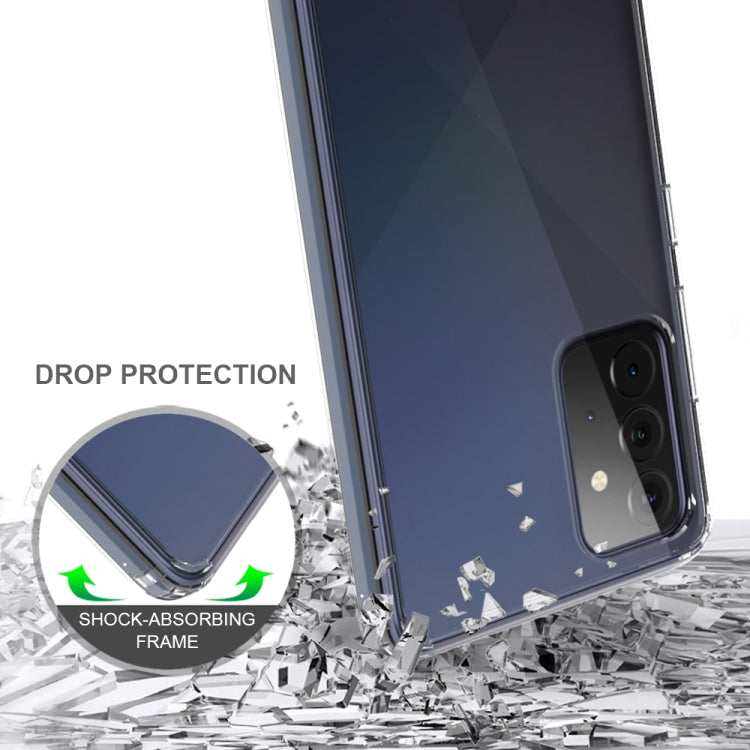 For Samsung Galaxy A72 5G / 4G Scratchproof TPU + Acrylic Protective Case(Transparent) by buy2fix