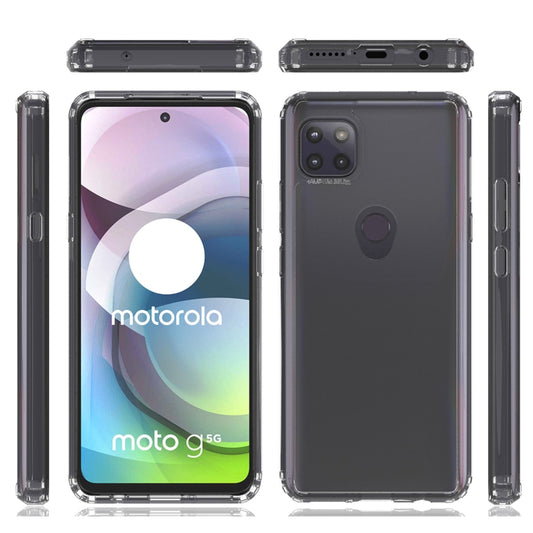 For Motorola Moto G 5G Shockproof Scratchproof TPU + Acrylic Protective Case(Transparent) - Motorola Cases by buy2fix | Online Shopping UK | buy2fix