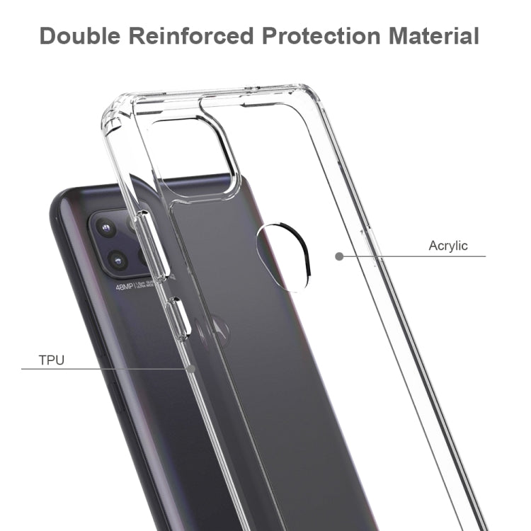 For Motorola Moto G 5G Shockproof Scratchproof TPU + Acrylic Protective Case(Transparent) - Motorola Cases by buy2fix | Online Shopping UK | buy2fix