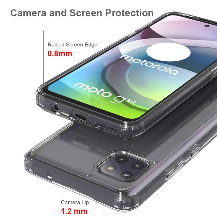 For Motorola Moto G 5G Shockproof Scratchproof TPU + Acrylic Protective Case(Transparent) - Motorola Cases by buy2fix | Online Shopping UK | buy2fix