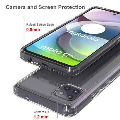 For Motorola Moto G 5G Shockproof Scratchproof TPU + Acrylic Protective Case(Transparent) - Motorola Cases by buy2fix | Online Shopping UK | buy2fix