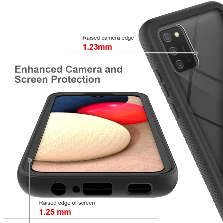 For Samsung Galaxy A02s (EU Version) Starry Sky Solid Color Series Shockproof PC + TPU Protective Case(Red) by buy2fix