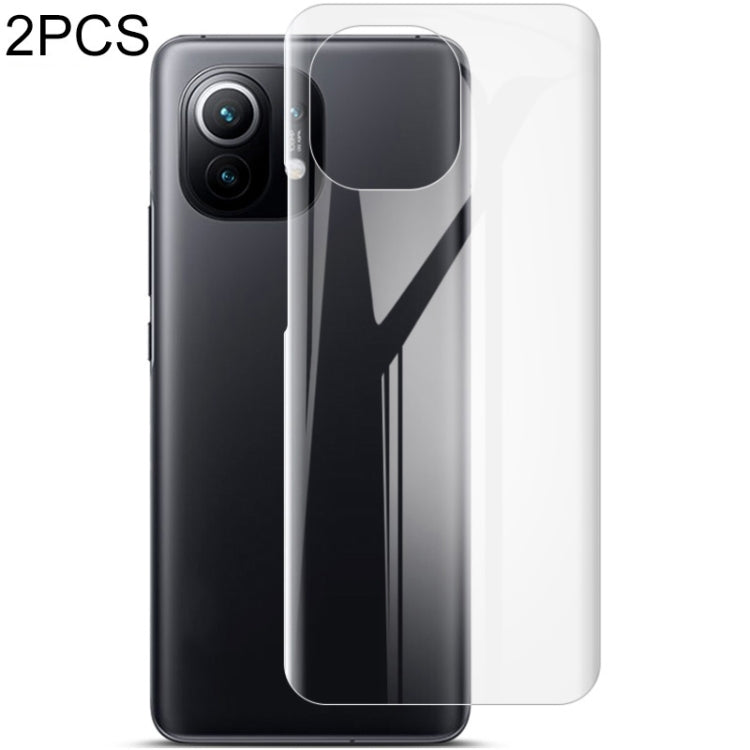 For Xiaomi Mi 11 5G 2 PCS IMAK 0.15mm Curved Full Screen Protector Hydrogel Film Back Protector -  by imak | Online Shopping UK | buy2fix