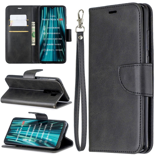 For Xiaomi Redmi Note 8Pro Retro Lambskin Texture Pure Color Horizontal Flip PU Leather Case with Holder & Card Slots & Wallet & Lanyard(Black) - Xiaomi Cases by buy2fix | Online Shopping UK | buy2fix