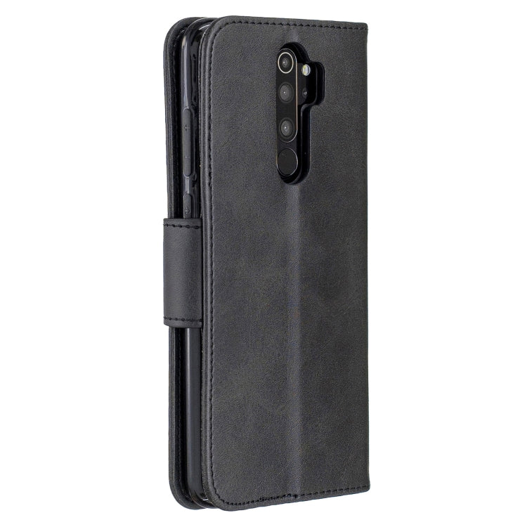 For Xiaomi Redmi Note 8Pro Retro Lambskin Texture Pure Color Horizontal Flip PU Leather Case with Holder & Card Slots & Wallet & Lanyard(Black) - Xiaomi Cases by buy2fix | Online Shopping UK | buy2fix