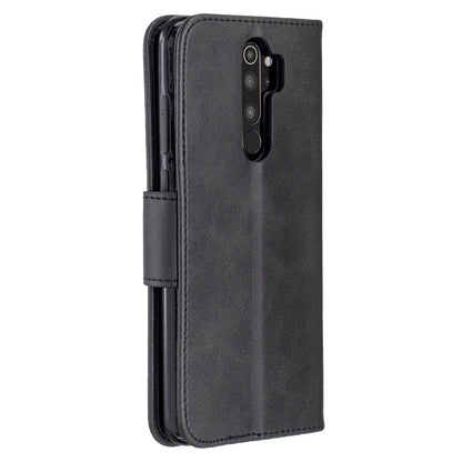 For Xiaomi Redmi Note 8Pro Retro Lambskin Texture Pure Color Horizontal Flip PU Leather Case with Holder & Card Slots & Wallet & Lanyard(Black) - Xiaomi Cases by buy2fix | Online Shopping UK | buy2fix