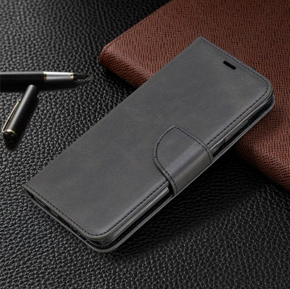 For Xiaomi Redmi Note 8Pro Retro Lambskin Texture Pure Color Horizontal Flip PU Leather Case with Holder & Card Slots & Wallet & Lanyard(Black) - Xiaomi Cases by buy2fix | Online Shopping UK | buy2fix