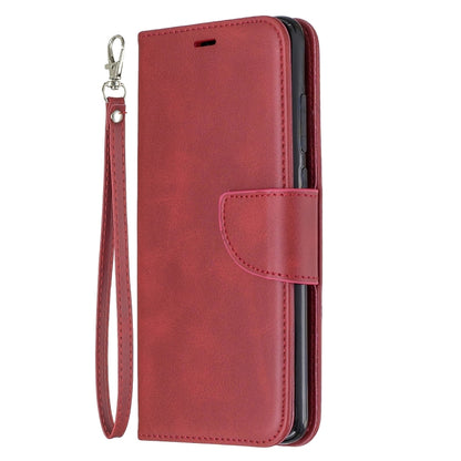 For Xiaomi Redmi Note 8Pro Retro Lambskin Texture Pure Color Horizontal Flip PU Leather Case with Holder & Card Slots & Wallet & Lanyard(Red) - Xiaomi Cases by buy2fix | Online Shopping UK | buy2fix