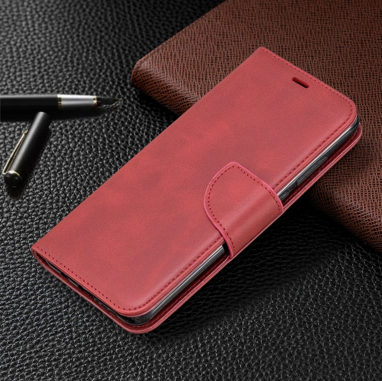 For Xiaomi Redmi Note 8Pro Retro Lambskin Texture Pure Color Horizontal Flip PU Leather Case with Holder & Card Slots & Wallet & Lanyard(Red) - Xiaomi Cases by buy2fix | Online Shopping UK | buy2fix