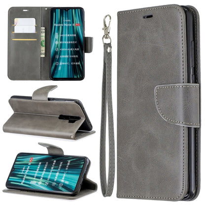 For Xiaomi Redmi Note 8Pro Retro Lambskin Texture Pure Color Horizontal Flip PU Leather Case with Holder & Card Slots & Wallet & Lanyard(Grey) - Xiaomi Cases by buy2fix | Online Shopping UK | buy2fix