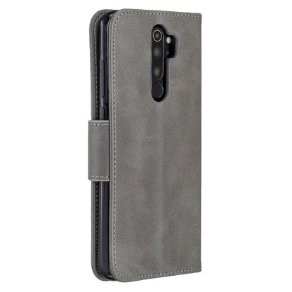 For Xiaomi Redmi Note 8Pro Retro Lambskin Texture Pure Color Horizontal Flip PU Leather Case with Holder & Card Slots & Wallet & Lanyard(Grey) - Xiaomi Cases by buy2fix | Online Shopping UK | buy2fix