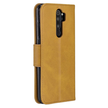 For Xiaomi Redmi Note 8Pro Retro Lambskin Texture Pure Color Horizontal Flip PU Leather Case with Holder & Card Slots & Wallet & Lanyard(Yellow) - Xiaomi Cases by buy2fix | Online Shopping UK | buy2fix