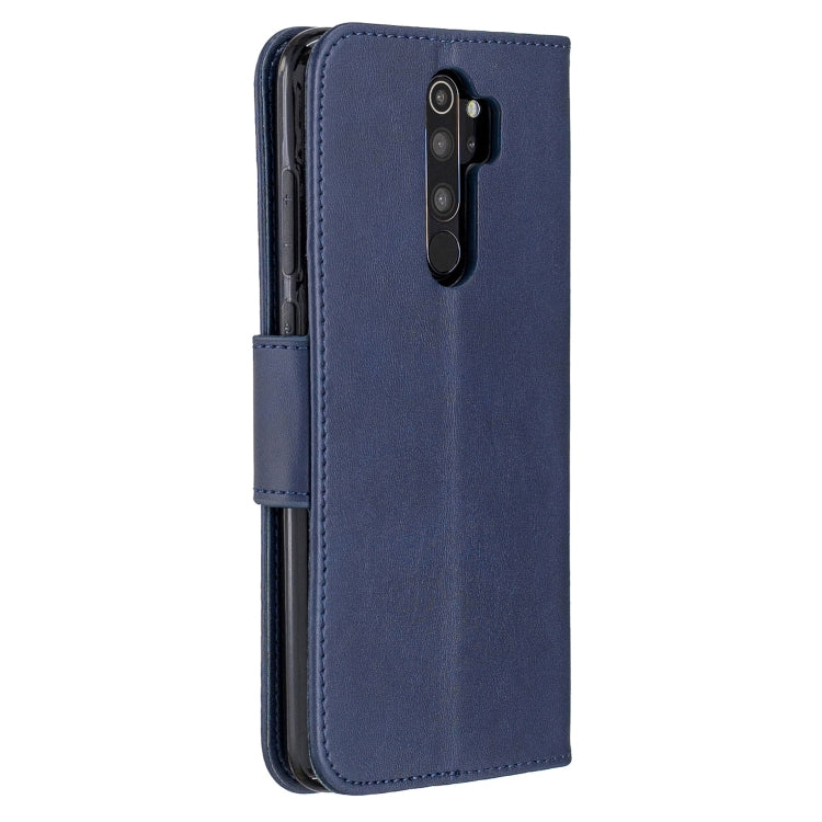 For Xiaomi Redmi Note 8Pro Retro Lambskin Texture Pure Color Horizontal Flip PU Leather Case with Holder & Card Slots & Wallet & Lanyard(Blue) - Xiaomi Cases by buy2fix | Online Shopping UK | buy2fix