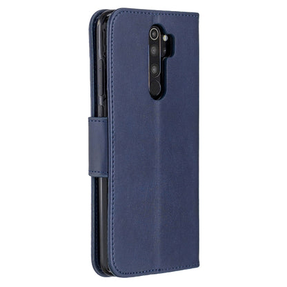 For Xiaomi Redmi Note 8Pro Retro Lambskin Texture Pure Color Horizontal Flip PU Leather Case with Holder & Card Slots & Wallet & Lanyard(Blue) - Xiaomi Cases by buy2fix | Online Shopping UK | buy2fix