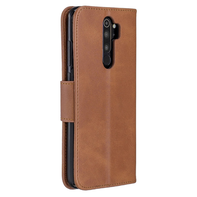 For Xiaomi Redmi Note 8Pro Retro Lambskin Texture Pure Color Horizontal Flip PU Leather Case with Holder & Card Slots & Wallet & Lanyard(Brown) - Xiaomi Cases by buy2fix | Online Shopping UK | buy2fix