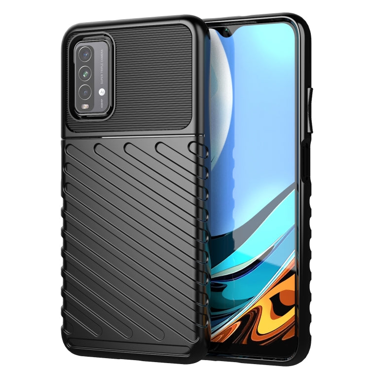 For Xiaomi Redmi 9T Thunderbolt Shockproof TPU Protective Soft Case(Black) - Xiaomi Cases by buy2fix | Online Shopping UK | buy2fix