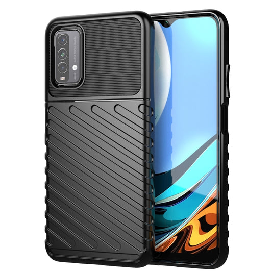 For Xiaomi Redmi 9T Thunderbolt Shockproof TPU Protective Soft Case(Black) - Xiaomi Cases by buy2fix | Online Shopping UK | buy2fix