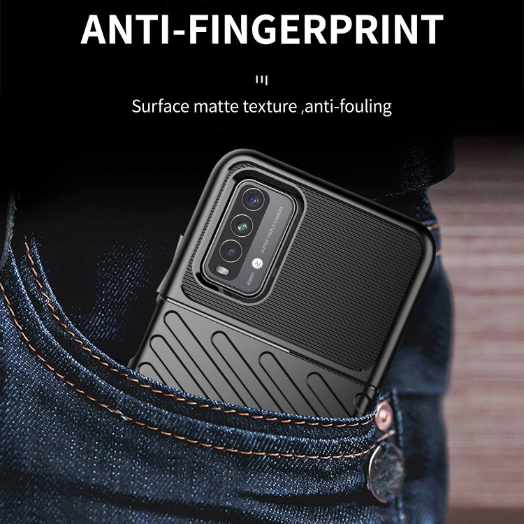 For Xiaomi Redmi 9T Thunderbolt Shockproof TPU Protective Soft Case(Black) - Xiaomi Cases by buy2fix | Online Shopping UK | buy2fix