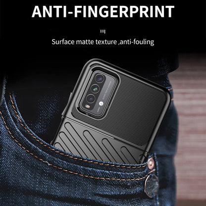 For Xiaomi Redmi 9T Thunderbolt Shockproof TPU Protective Soft Case(Black) - Xiaomi Cases by buy2fix | Online Shopping UK | buy2fix