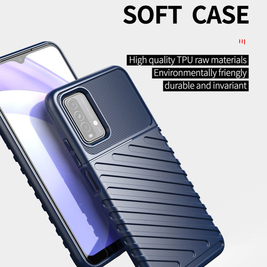 For Xiaomi Redmi 9T Thunderbolt Shockproof TPU Protective Soft Case(Blue) - Xiaomi Cases by buy2fix | Online Shopping UK | buy2fix