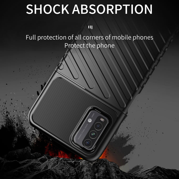For Xiaomi Redmi 9T Thunderbolt Shockproof TPU Protective Soft Case(Blue) - Xiaomi Cases by buy2fix | Online Shopping UK | buy2fix