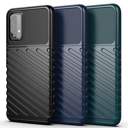 For Xiaomi Redmi 9T Thunderbolt Shockproof TPU Protective Soft Case(Blue) - Xiaomi Cases by buy2fix | Online Shopping UK | buy2fix