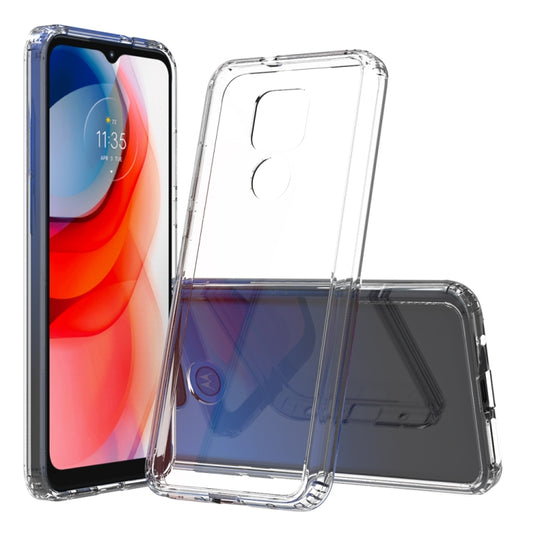 For Motorola Moto G Play (2021) Shockproof Scratchproof TPU + Acrylic Protective Case(White)
