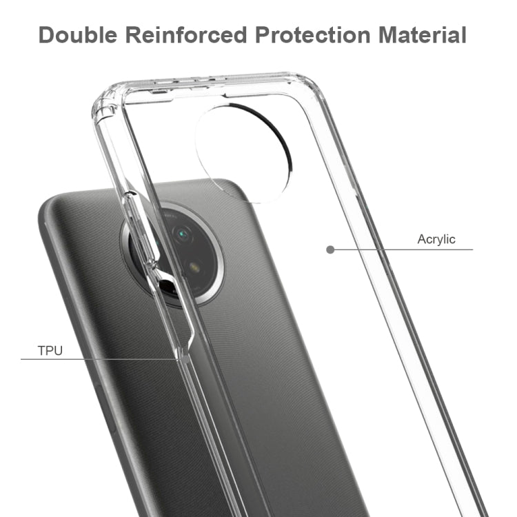 For Xiaomi Redmi Note 9T Shockproof Scratchproof TPU + Acrylic Protective Case(White) - Xiaomi Cases by buy2fix | Online Shopping UK | buy2fix